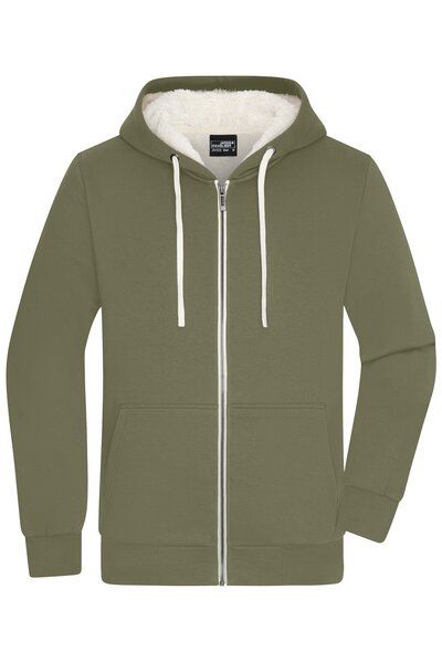 James & Nicholson Herren Sweatjacke mit Sherpa-Futter der Marke James&Nicholson von James & Nicholson