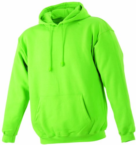 James & Nicholson Herren Hooded Sweat Sweatshirt, Grün (Lime-Green), Large von James & Nicholson