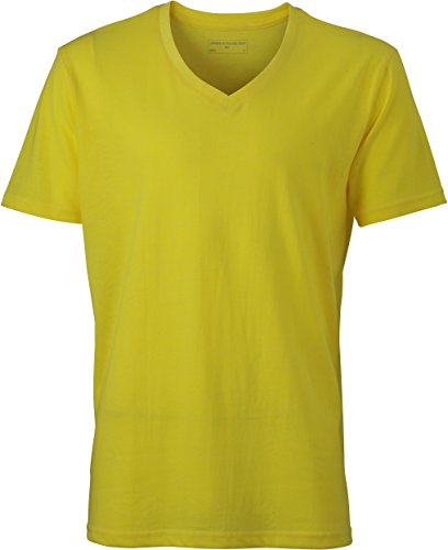 James & Nicholson Herren T-Shirt Mens Heather L,- yellow-melange von James & Nicholson