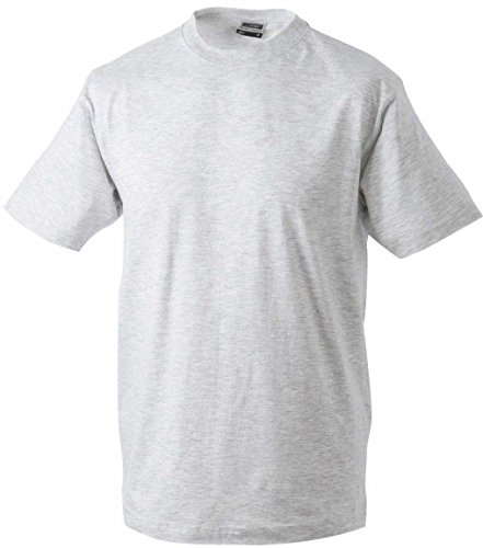 James & Nicholson Herren Round-T-Heavy T-Shirt, Beige (ash), X-Large von James & Nicholson
