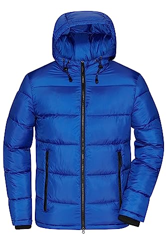 James & Nicholson Herren Winter Steppjacke Sorona® - Gesteppte Winterjacke DuPont™ Sorona® Wattierung für Freizeit und Business | Farbe: electric-blue/nautic | Grösse: L von James & Nicholson