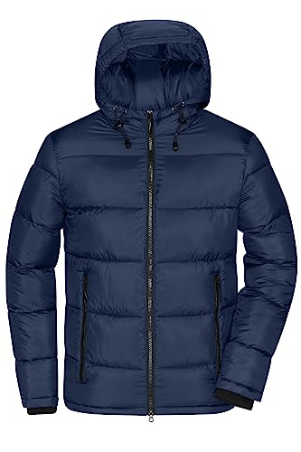 James & Nicholson Herren Winter Steppjacke Sorona® - Gesteppte Winterjacke DuPont™ Sorona® Wattierung für Freizeit und Business | Farbe: navy/electric-blue | Grösse: 3XL von James & Nicholson