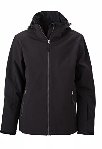 James & Nicholson Herren Wintersport Jacke - Elastische Softshelljacke für alle Wintersportaktivitäten | Farbe: black | Grösse: L von James & Nicholson