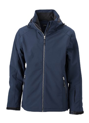 James & Nicholson Herren Wintersport Jacke - Elastische Softshelljacke für alle Wintersportaktivitäten | Farbe: navy | Grösse: L von James & Nicholson