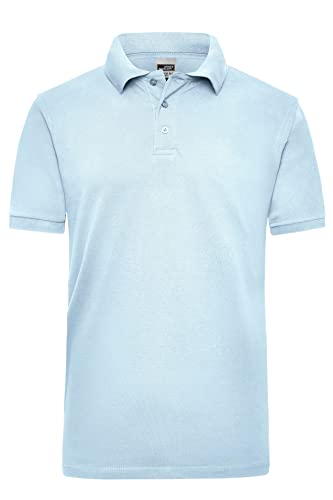 James & Nicholson Herren Work Poloshirt - Robustes Arbeitspolo aus einlaufvorbehandeltem Piqué | Farbe: light-blue | Grösse: XXL von James & Nicholson
