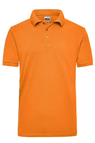 James & Nicholson Herren Work Poloshirt - Robustes Arbeitspolo aus einlaufvorbehandeltem Piqué | Farbe: orange | Grösse: S von James & Nicholson