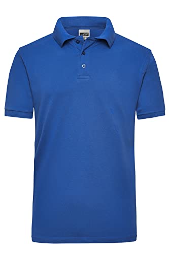 James & Nicholson Herren Work Poloshirt - Robustes Arbeitspolo aus einlaufvorbehandeltem Piqué | Farbe: royal | Grösse: 5XL von James & Nicholson