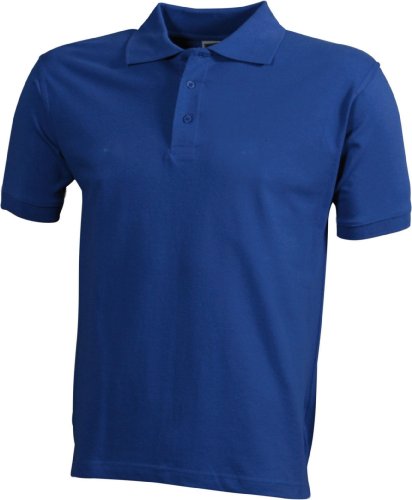 James & Nicholson Herren Work Poloshirt - Robustes Arbeitspolo aus einlaufvorbehandeltem Piqué | Farbe: royal | Grösse: L von James & Nicholson