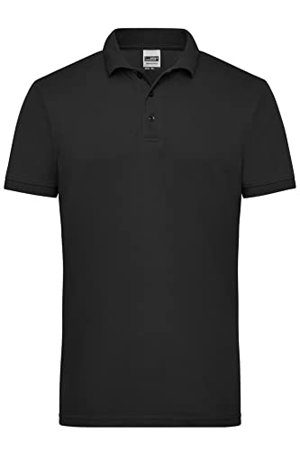 James & Nicholson Herren Workwear Polo - Robustes Poloshirt für Hobby und Beruf | Farbe: Black | Grösse: 4XL von James & Nicholson