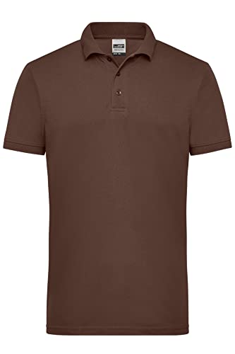 James & Nicholson Herren Workwear Polo - Robustes Poloshirt für Hobby und Beruf | Farbe: Brown | Grösse: 3XL von James & Nicholson