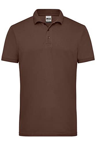 James & Nicholson Herren Workwear Polo - Robustes Poloshirt für Hobby und Beruf | Farbe: Brown | Grösse: 4XL von James & Nicholson