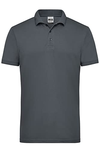 James & Nicholson Herren Workwear Polo - Robustes Poloshirt für Hobby und Beruf | Farbe: Carbon | Grösse: 4XL von James & Nicholson