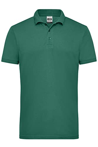 James & Nicholson Herren Workwear Polo - Robustes Poloshirt für Hobby und Beruf | Farbe: Dark-Green | Grösse: L von James & Nicholson
