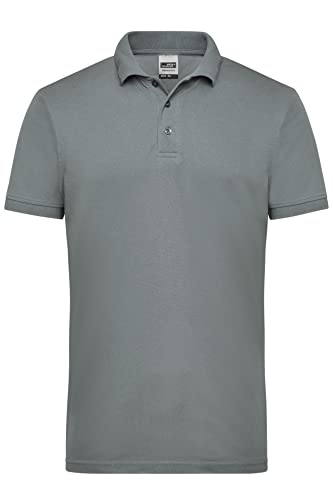 James & Nicholson Herren Workwear Polo - Robustes Poloshirt für Hobby und Beruf | Farbe: Dark-Grey | Grösse: 3XL von James & Nicholson