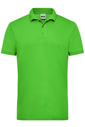 James & Nicholson Herren Workwear Polo - Robustes Poloshirt für Hobby und Beruf | Farbe: Lime-Green | Grösse: 5XL von James & Nicholson