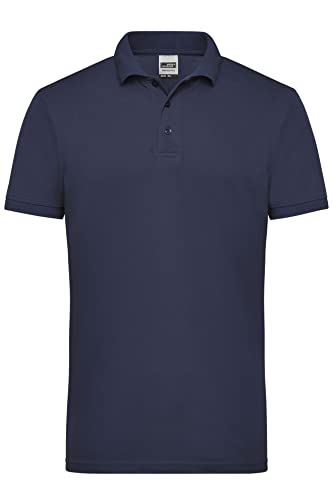 James & Nicholson Herren Workwear Polo - Robustes Poloshirt für Hobby und Beruf | Farbe: Navy | Grösse: 4XL von James & Nicholson