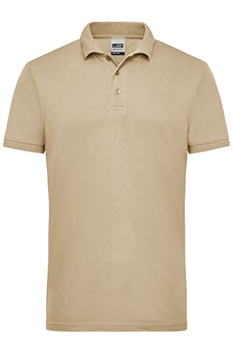 James & Nicholson Herren Workwear Polo - Robustes Poloshirt für Hobby und Beruf | Farbe: Stone | Grösse: XS von James & Nicholson