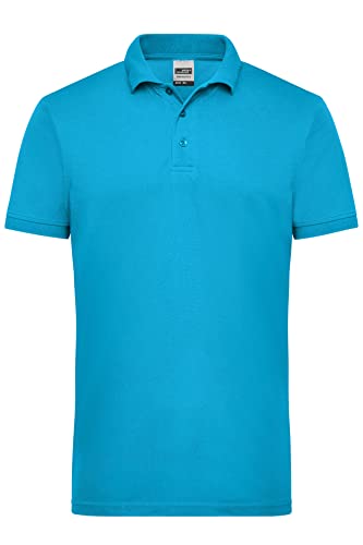 James & Nicholson Herren Workwear Polo - Robustes Poloshirt für Hobby und Beruf | Farbe: Turquoise | Grösse: M von James & Nicholson