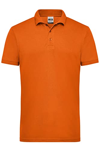 James & Nicholson Herren Workwear Polo - Robustes Poloshirt für Hobby und Beruf | Farbe: orange | Grösse: 5XL von James & Nicholson