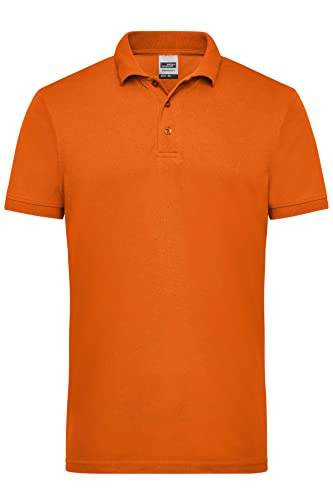 James & Nicholson Herren Workwear Polo - Robustes Poloshirt für Hobby und Beruf | Farbe: orange | Grösse: M von James & Nicholson