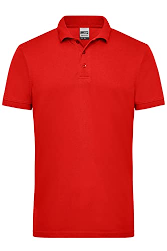 James & Nicholson Herren Workwear Polo - Robustes Poloshirt für Hobby und Beruf | Farbe: red | Grösse: 3XL von James & Nicholson