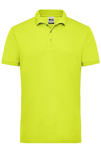 James & Nicholson Herren Workwear Polo Signal - Strapazierfähiges und pflegeleichtes Poloshirt in Signalfarben | Farbe: neon-yellow | Grösse: XXL von James & Nicholson