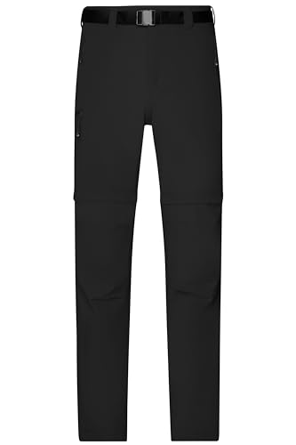 James & Nicholson Herren Zipp-Off Outdoorhose - Praktische Zipphose mit BIONIC-FINISH®ECO | Farbe: black | Grösse: 3XL von James & Nicholson