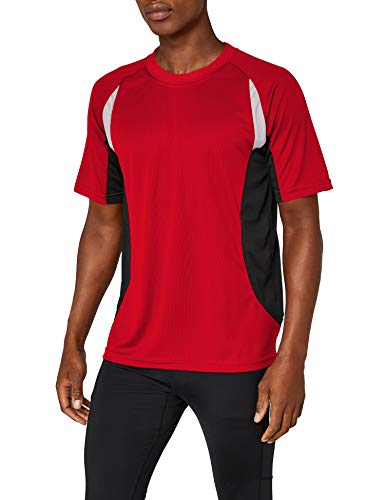 James & Nicholson Herren kurze Ärmel T-Shirt Running T rot (red/black) Large von James & Nicholson