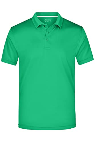 James & Nicholson Herrenpolo upgrade®-Silver - Polohemd mit antimikrobieller Frischeausrüstung | Farbe: frog | Grösse: XXL von James & Nicholson