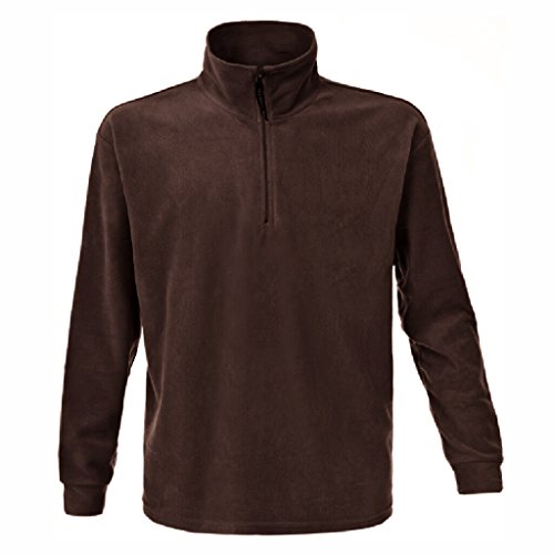 James & Nicholson Jacke oder Sweatshirt in schwerer Fleece-Qualität (L, brown) von James & Nicholson