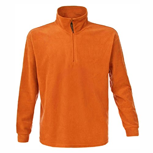 James & Nicholson Jacke oder Sweatshirt in schwerer Fleece-Qualität (M, orange) von James & Nicholson