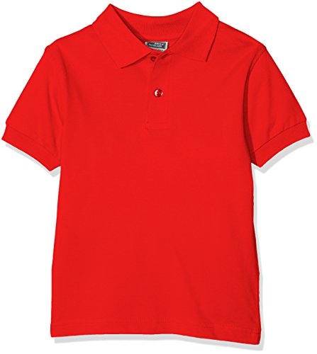 James & Nicholson Jungen Classic Polo Junior Poloshirt, Rot (Tomato), 140 (Herstellergröße: L) von James & Nicholson