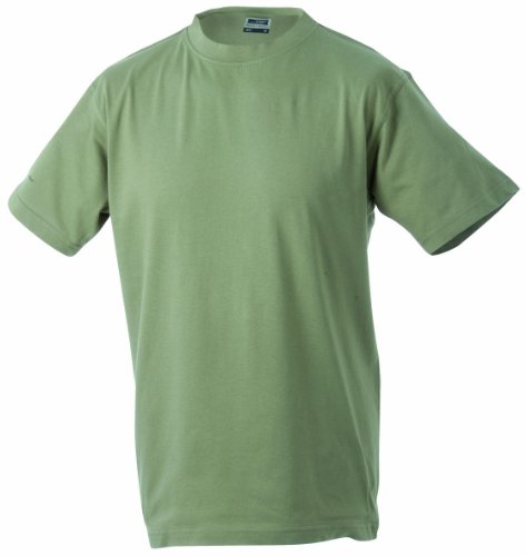 James & Nicholson Jungen Junior Basic Rundhals T-Shirt, Khaki, XX-Large (Herstellergröße: XXL (158/164)) von James & Nicholson