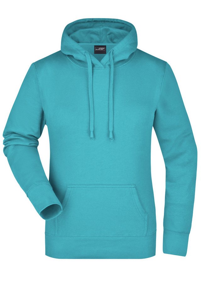 James & Nicholson Kapuzensweatshirt Hochwertiger Damen Sweatpullover mit doppellagiger Kapuze JN051 3-fädige Sweat-Qualität, innen angeraut James & Nicholson Kapuzensweatshirt Hochwertiger Damen Sweatpullover mit doppellagiger Kapuze JN051 3-fädige Sweat-Qualität, innen angeraut von James & Nicholson