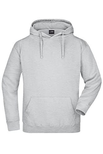 James & Nicholson Kapuzensweatshirt - Hochwertiger Freizeit-Sweat mit Kapuze und Kängurutasche | Farbe: grey-heather | Grösse: XXL von James & Nicholson
