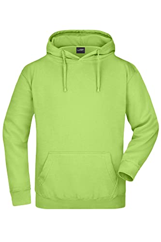 James & Nicholson Kapuzensweatshirt - Hochwertiger Freizeit-Sweat mit Kapuze und Kängurutasche | Farbe: Lime-Green | Grösse: M von James & Nicholson
