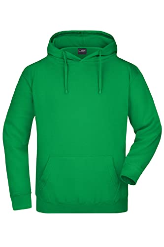 James & Nicholson Kapuzensweatshirt - Hochwertiger Freizeit-Sweat mit Kapuze und Kängurutasche | Farbe: fern-Green | Grösse: L von James & Nicholson