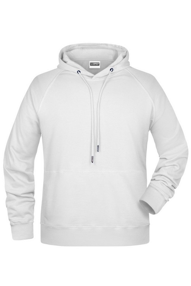 James & Nicholson Kapuzensweatshirt Hochwertiger Herren Kapuzensweat aus Bio-Baumwolle 8024 Hochwertige Sweat-Qualität mit angerauter Innenseite von James & Nicholson