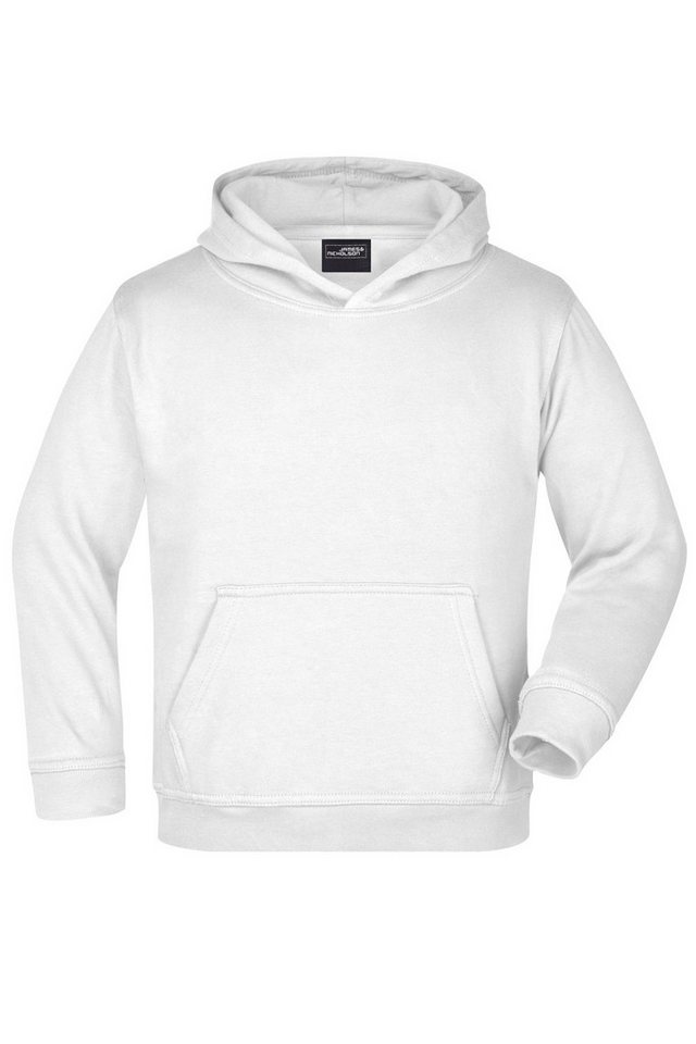 James & Nicholson Kapuzensweatshirt Hochwertiges Kinder Kapuzensweat für Schule und Freizeit JN047K Hochwertige Sweat-Qualität mit angerauter Innenseite von James & Nicholson