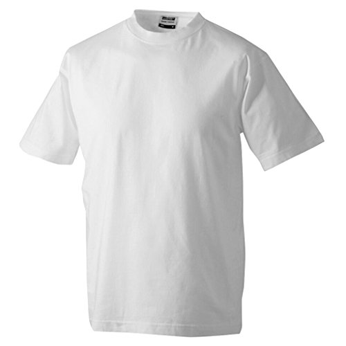 James & Nicholson Kinder Komfort-T-Shirt aus hochwertigem Single-Jersey (XL, white) von James & Nicholson