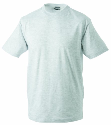 James & Nicholson Kinder Komfort-T-Shirt aus hochwertigem Single-Jersey (XXL, ash) von James & Nicholson