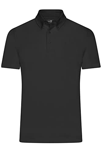 James & Nicholson Klassisches Herren Polohemd - Polohemd mit Button-Down-Kragen | Farbe: Black | Grösse: 3XL von James & Nicholson