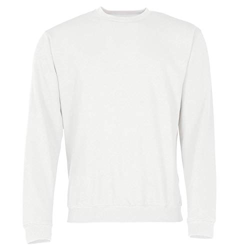 James & Nicholson Klassisches Komfort Rundhals-Sweatshirt (3XL, white) von James & Nicholson