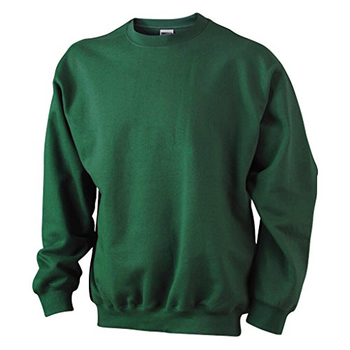 James & Nicholson Klassisches Komfort Rundhals-Sweatshirt (4XL, dark-green) von James & Nicholson