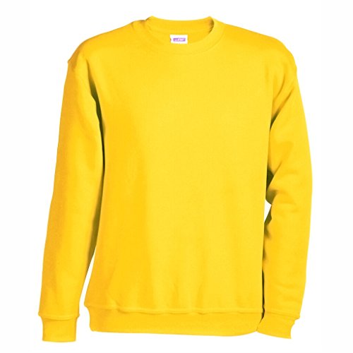 James & Nicholson Klassisches Komfort Rundhals-Sweatshirt (4XL, sun-yellow) von James & Nicholson