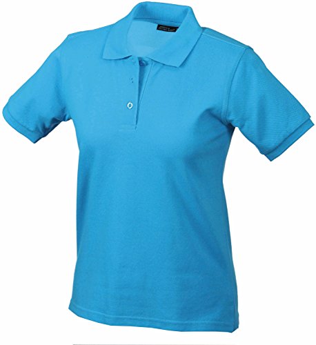 James & Nicholson Klassisches Ladies Poloshirt JN 071 Gr. XX-Large, Turquoise - Turquoise von James & Nicholson