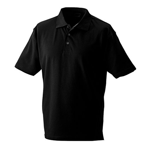 James & Nicholson Klassisches Polohemd für Freizeit und Sport (4XL, black) von James & Nicholson