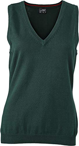 James & Nicholson Ladies' V-Neck Pullunder | forest-green | L im digatex-Bundle von James & Nicholson