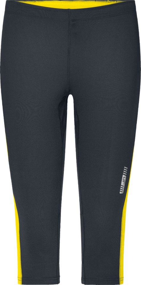 James & Nicholson Laufhose Damen 3/4 Laufhose Running Tights JN481 Weiche, elastische Qualität mit Elasthan von James & Nicholson