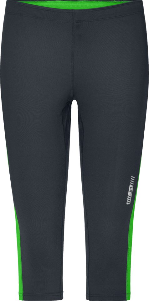 James & Nicholson Laufhose Damen 3/4 Laufhose Running Tights JN481 Weiche, elastische Qualität mit Elasthan von James & Nicholson